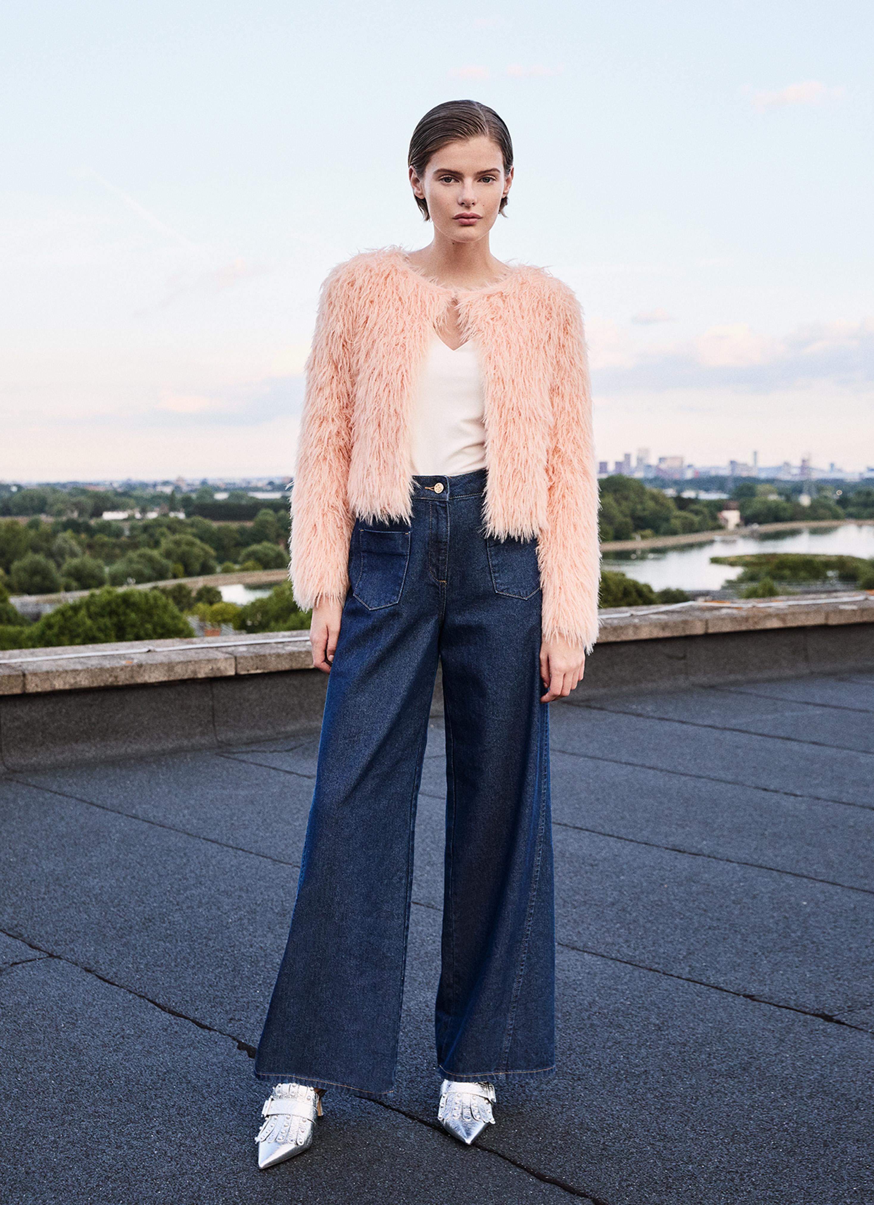 LKB LONDON Pip Dark Indigo Wide Denim Trouser