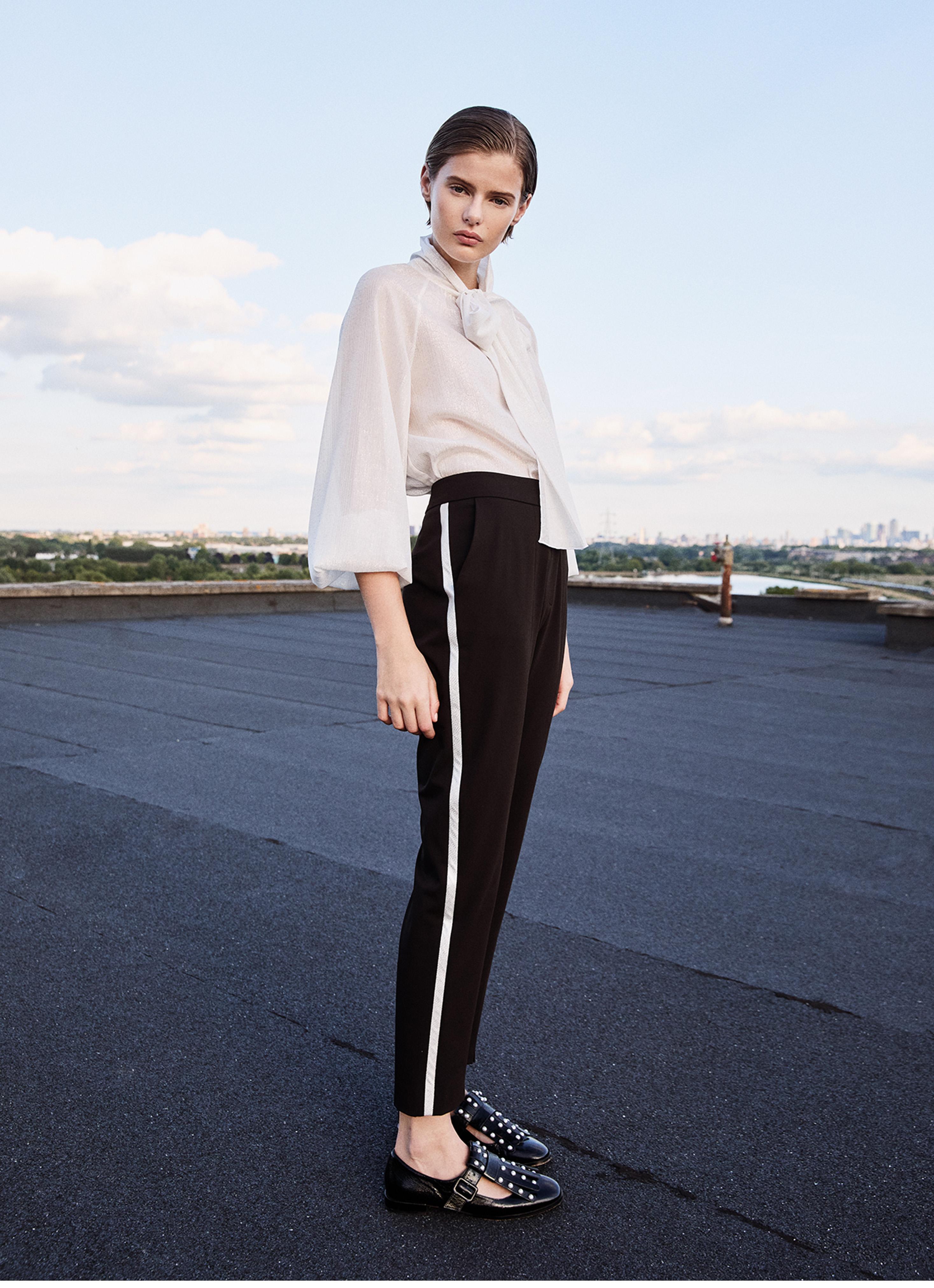 LKB LONDON Zig Sliver Silm Cigarette Trousers