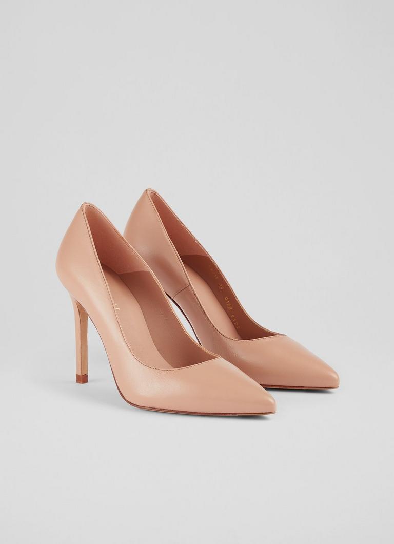Nude pointed online toe heels