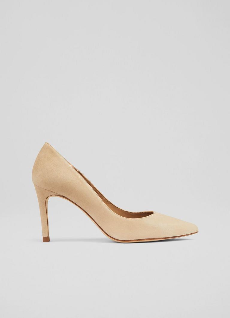 Lk bennett suede court shoes discount