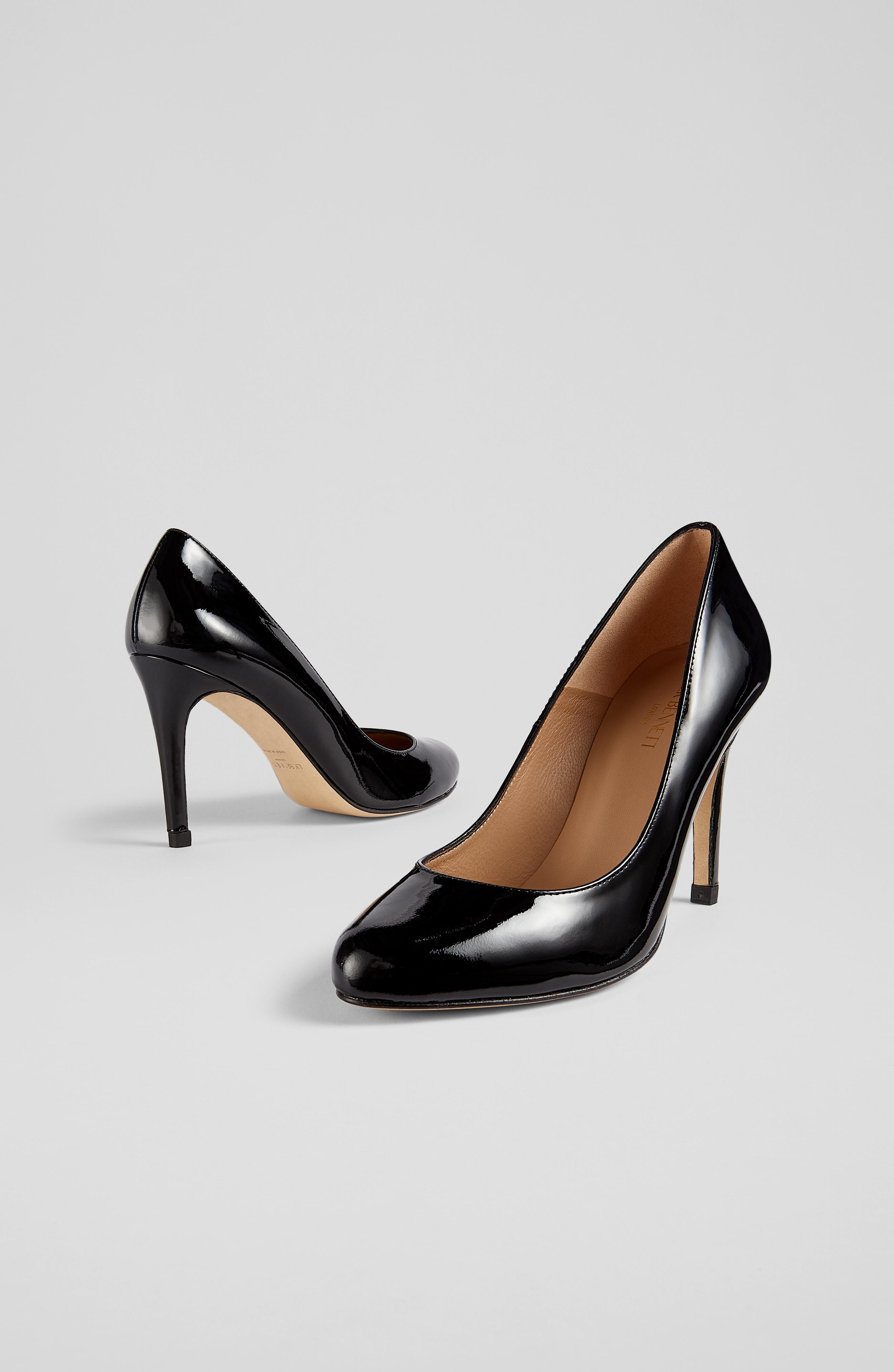 Stila Patent Courts: Black Patent Court Shoes LK Bennett