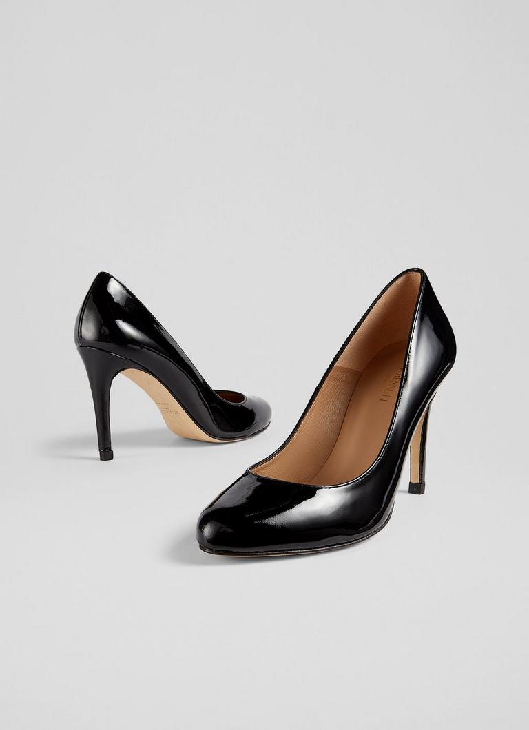 Stila Patent Courts Black Patent Court Shoes LK Bennett