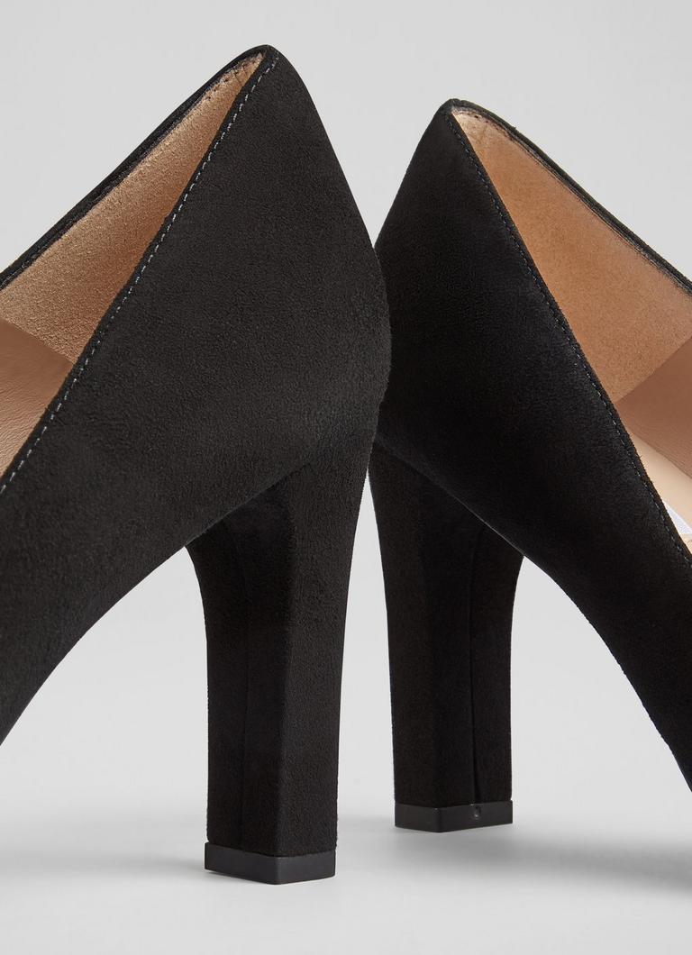 Thick heel court shoes clearance