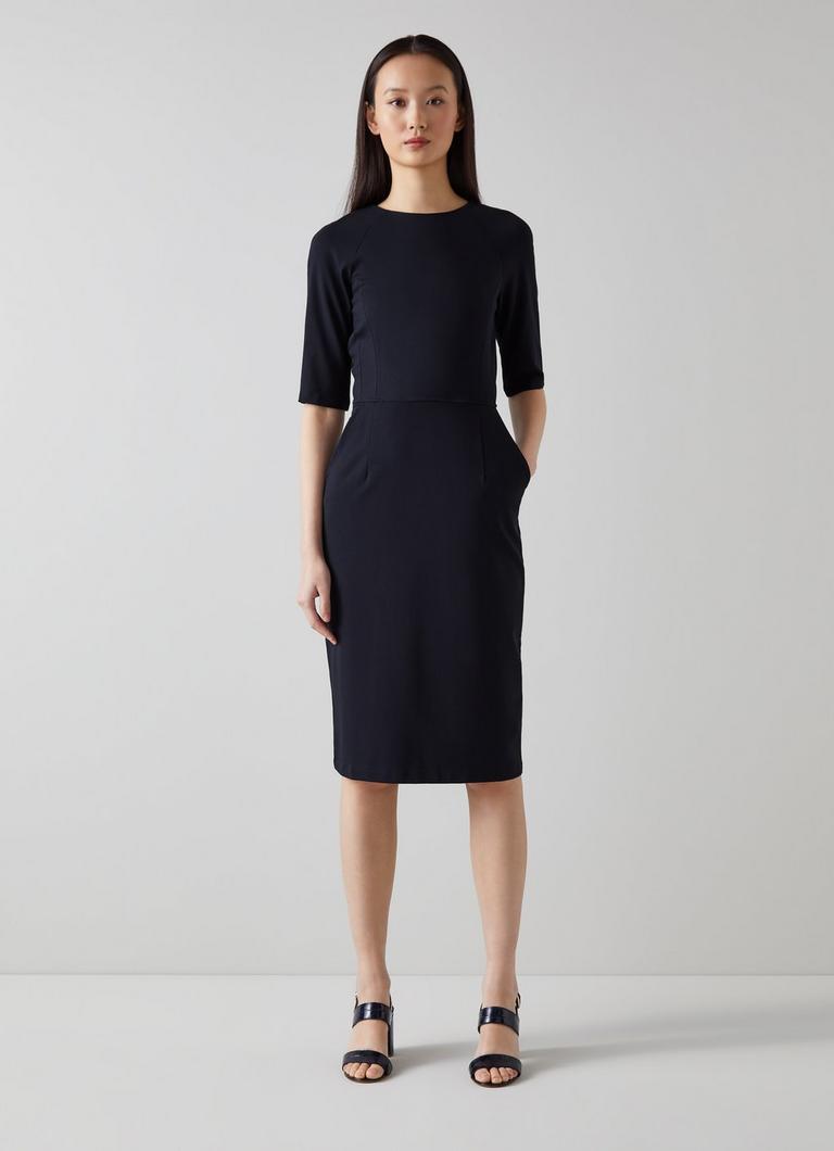 Liya Cabernet Blue Navy Dress Sale Dresses 99 and Under Clothing Sale Collections L.K.Bennett London