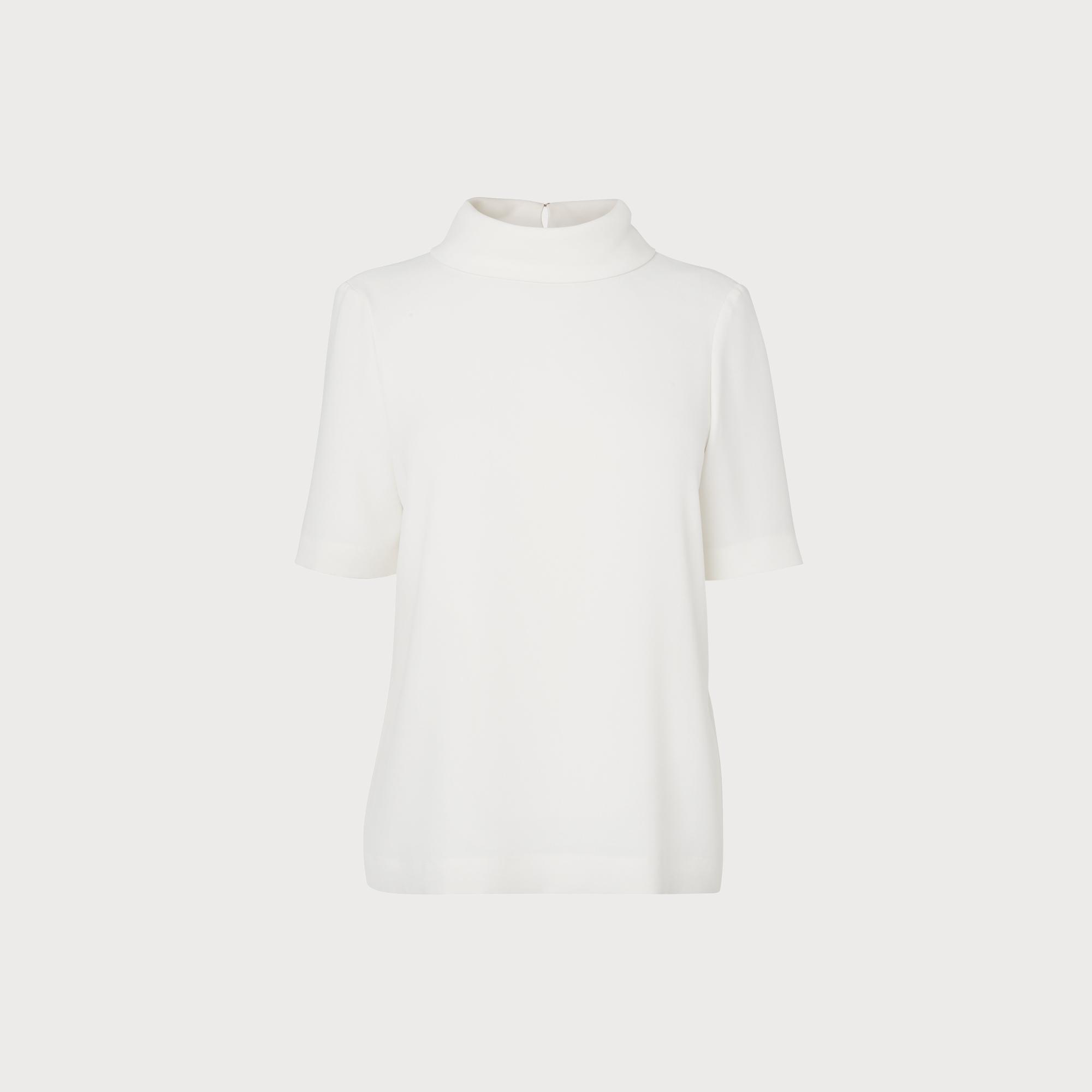 Bella Ivory Roll Neck Blouse