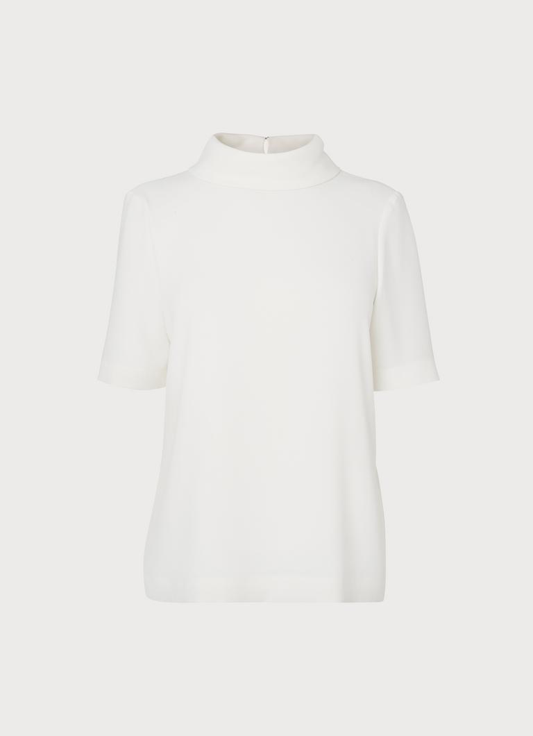 Bella Ivory Roll Neck Blouse