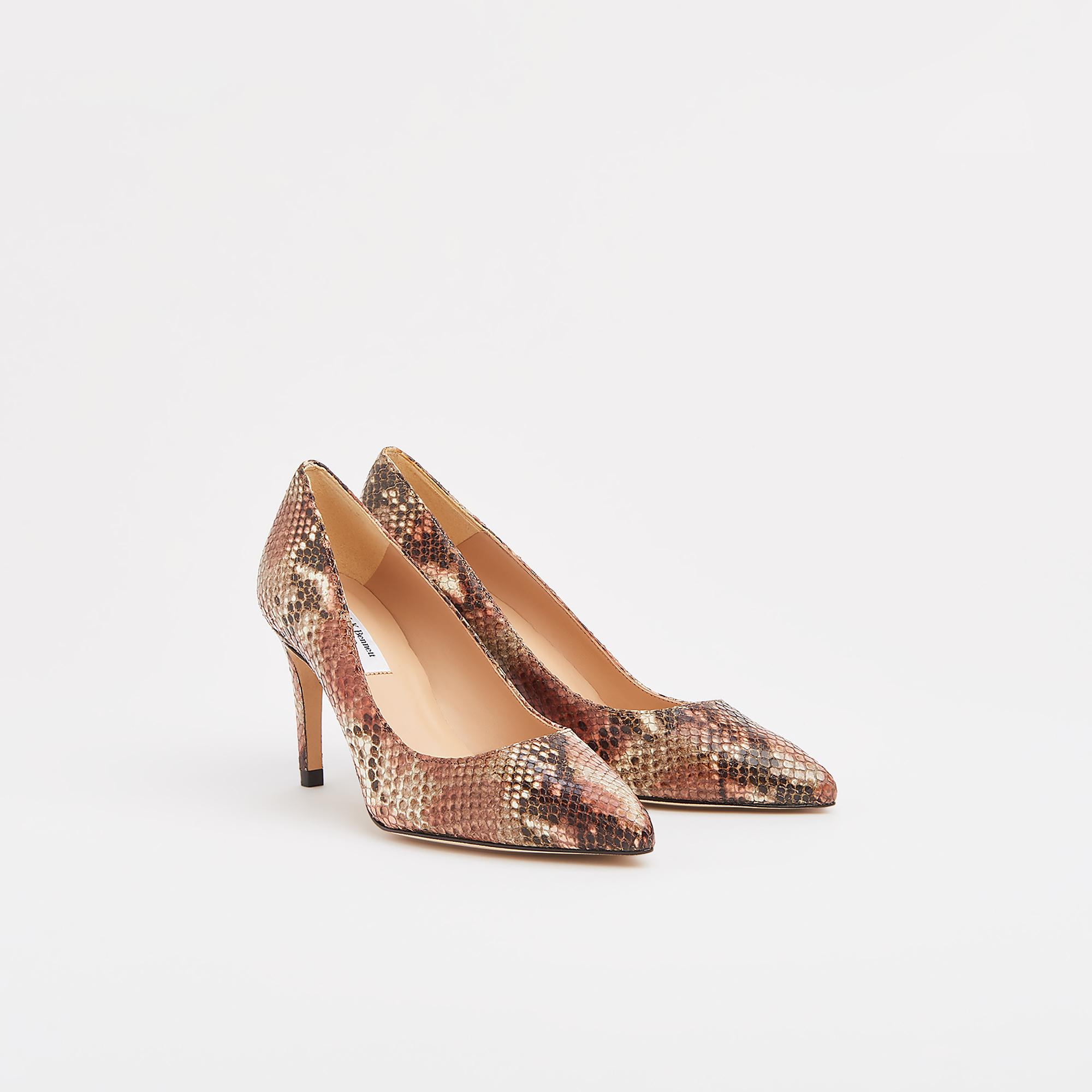 Floret Dusty Pink Snake Print Courts Shoes