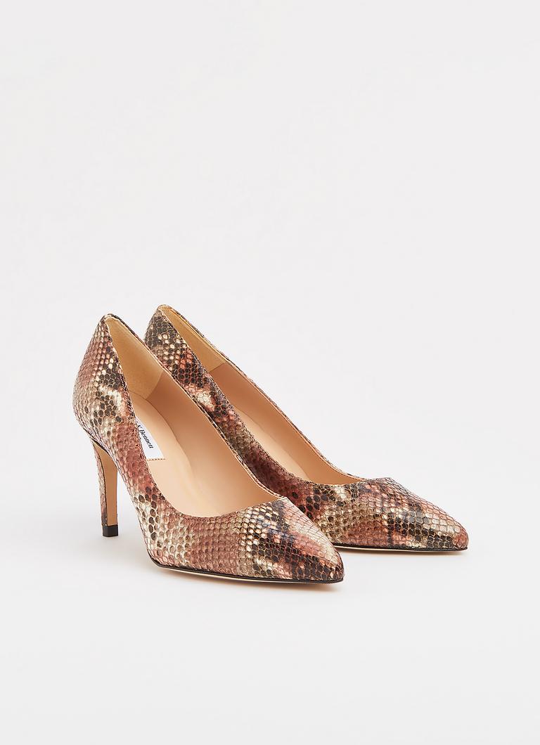 Floret Dusty Pink Snake Print Courts Shoes