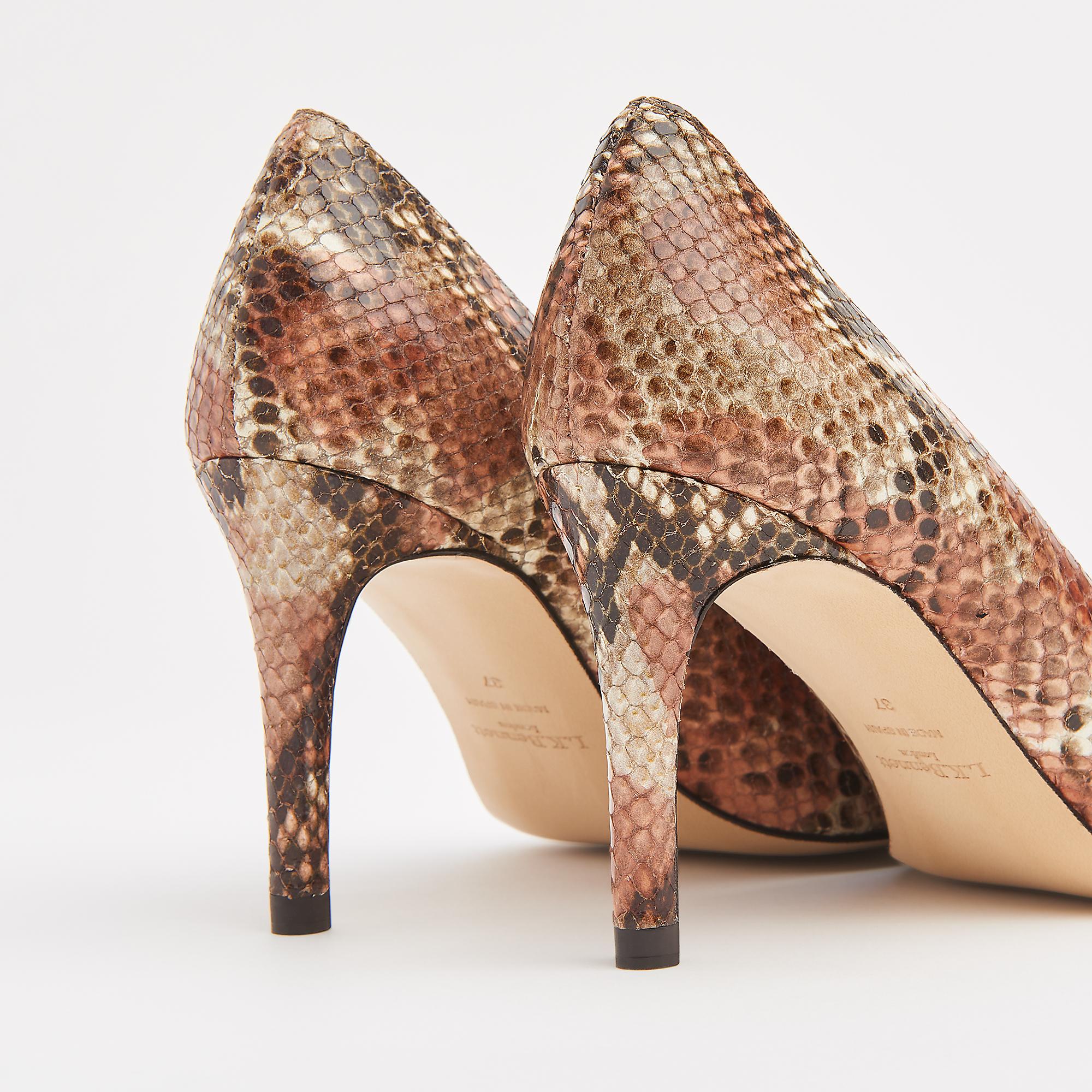 Floret Dusty Pink Snake Print Courts Shoes