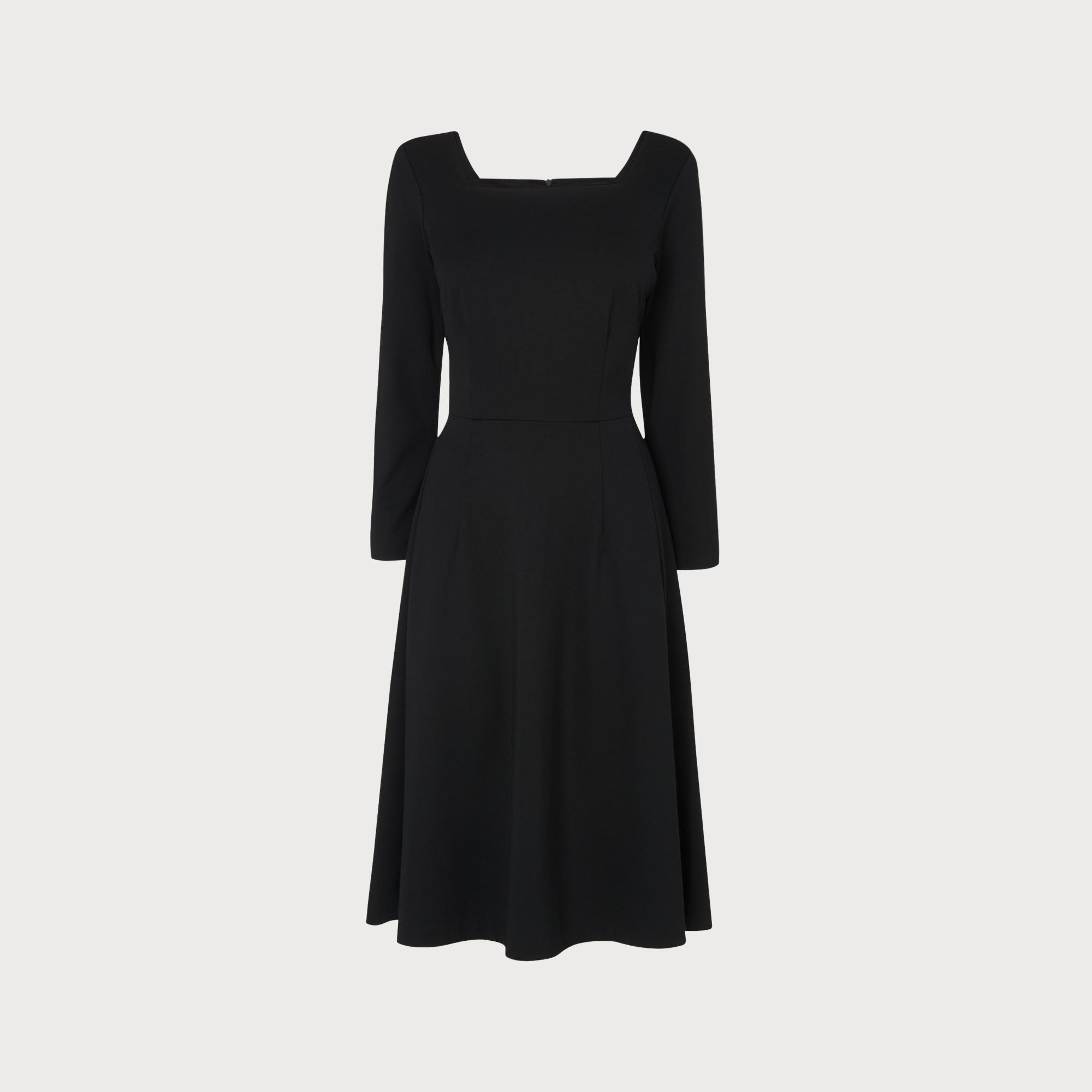 Erin Black Jersey Fit & Flare Dress | Clothing | L.K.Bennett