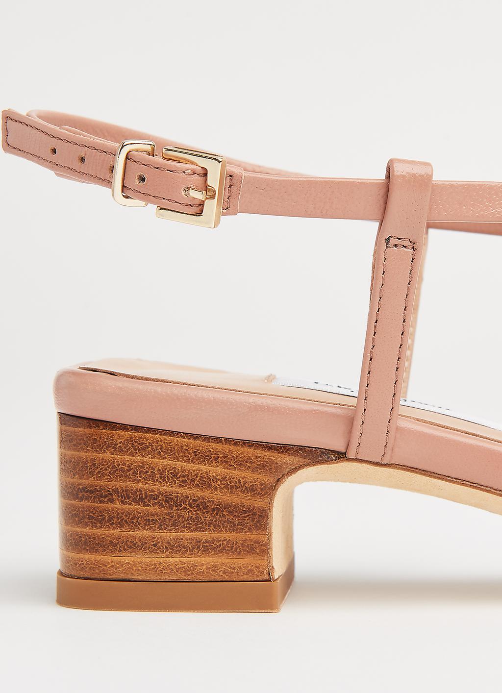 Newport Pink Leather Strappy Sandals | Shoes | Collections | L.K. 