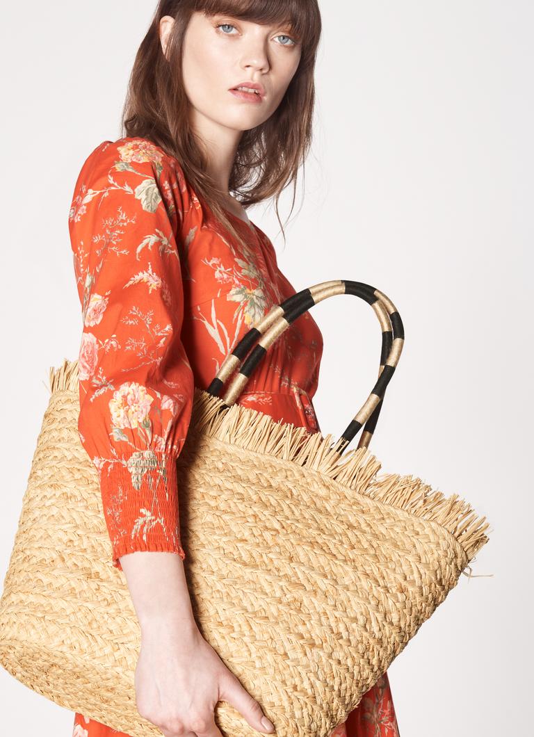 Lynne Natural Straw Tote Handbags L.K.Bennett