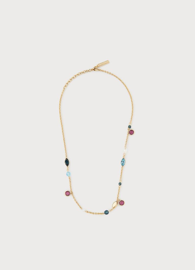 Rio Amethyst Aquamarine Swarovski Crystal Necklace