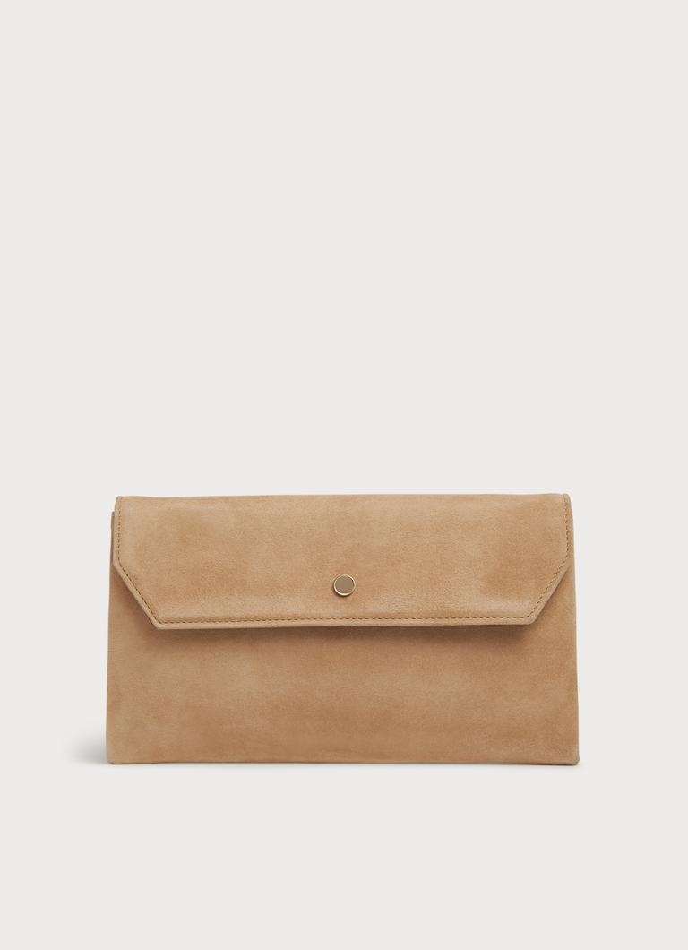 Suede envelope clutch cheap