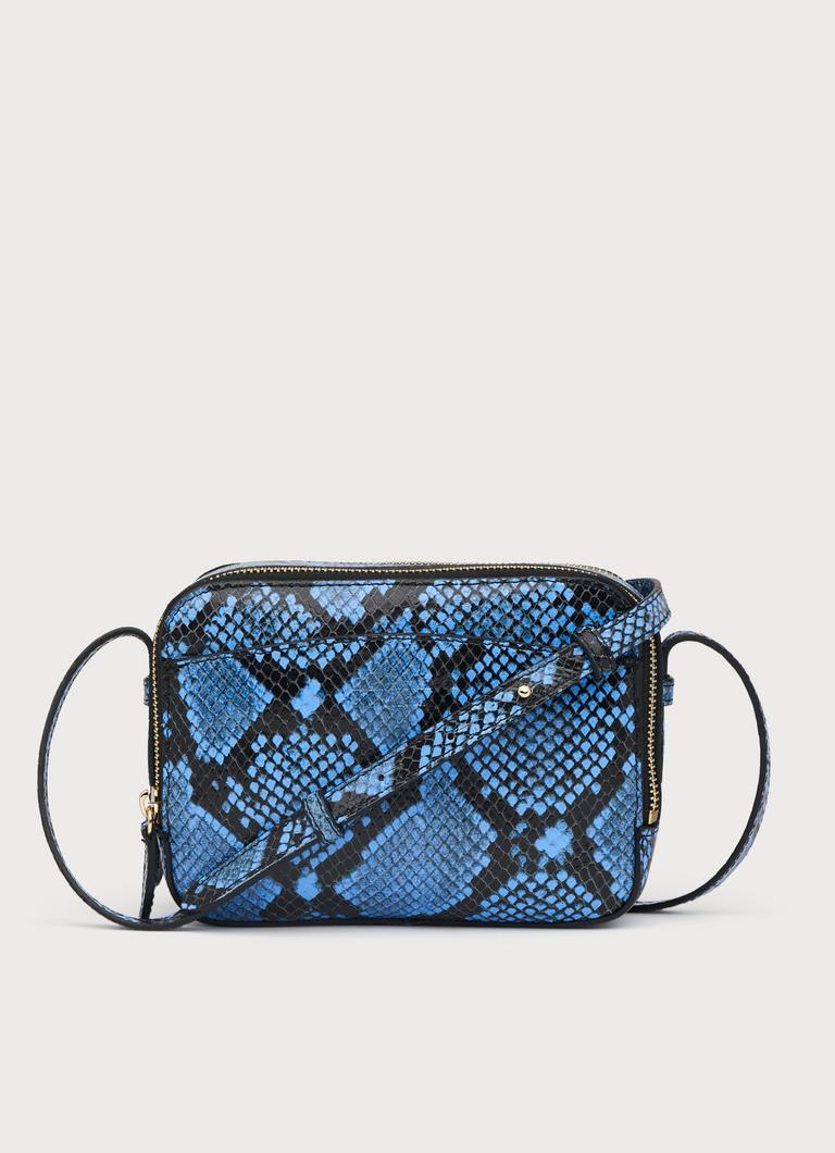 Blue snake print bag hotsell