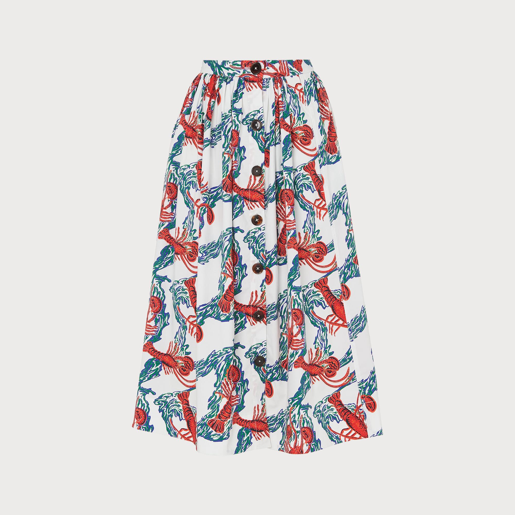 lobster print skirt