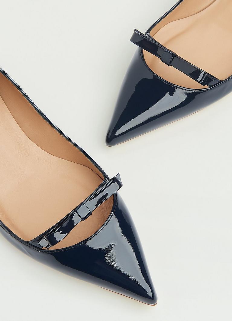 Lk bennett sales navy patent shoes