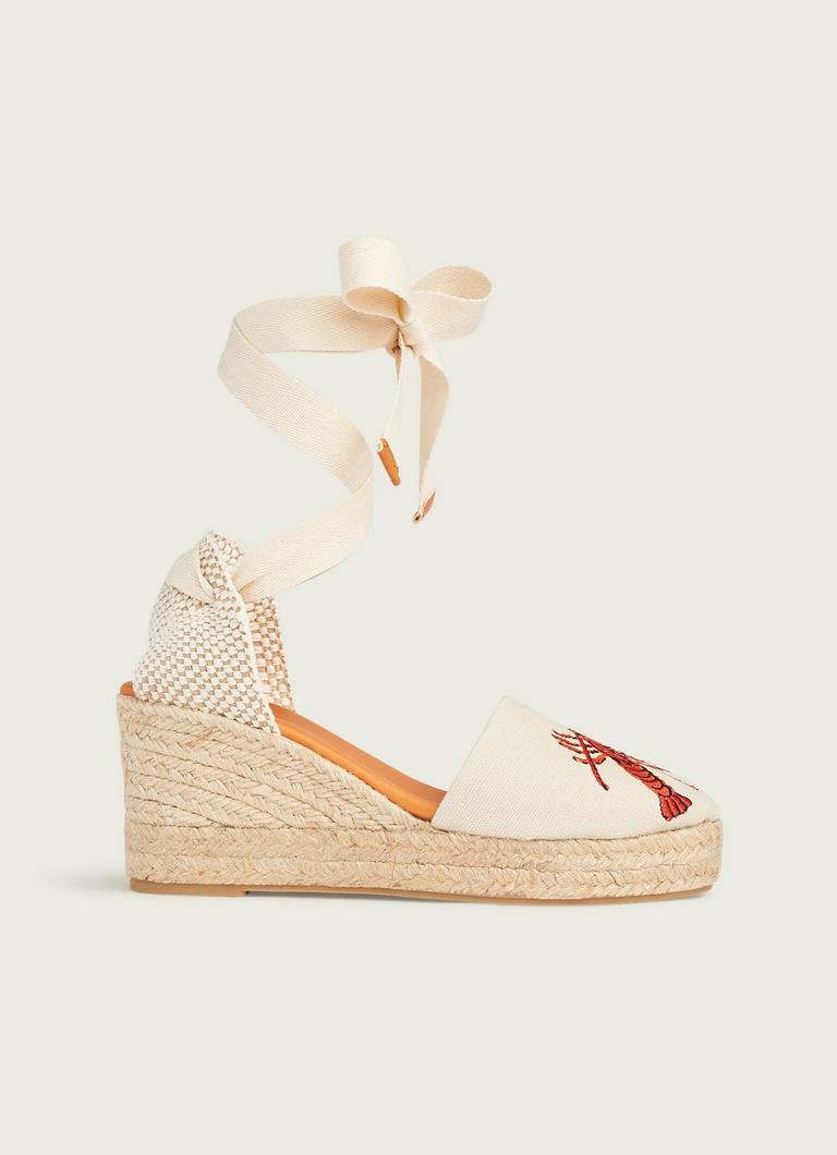 Shannon Sand Canvas Espadrilles Shoes L.K.Bennett