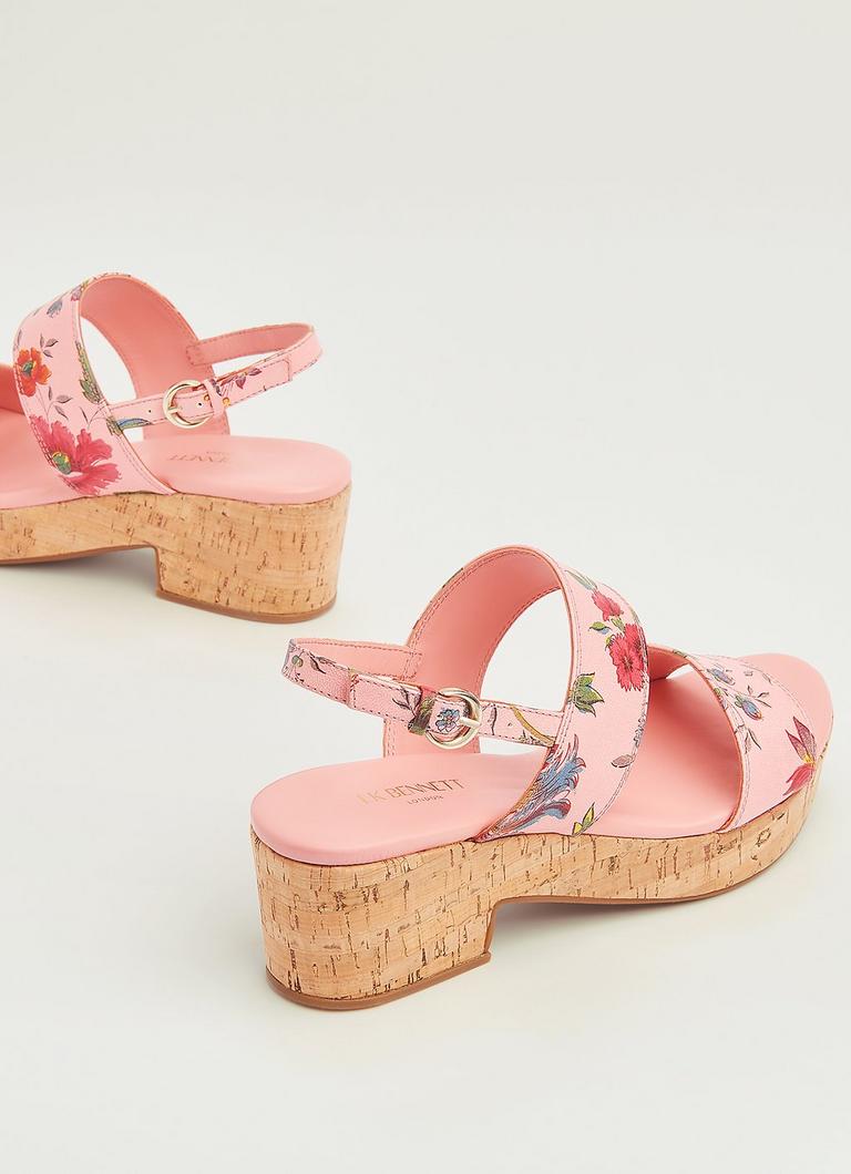 Pink 2024 floral sandals
