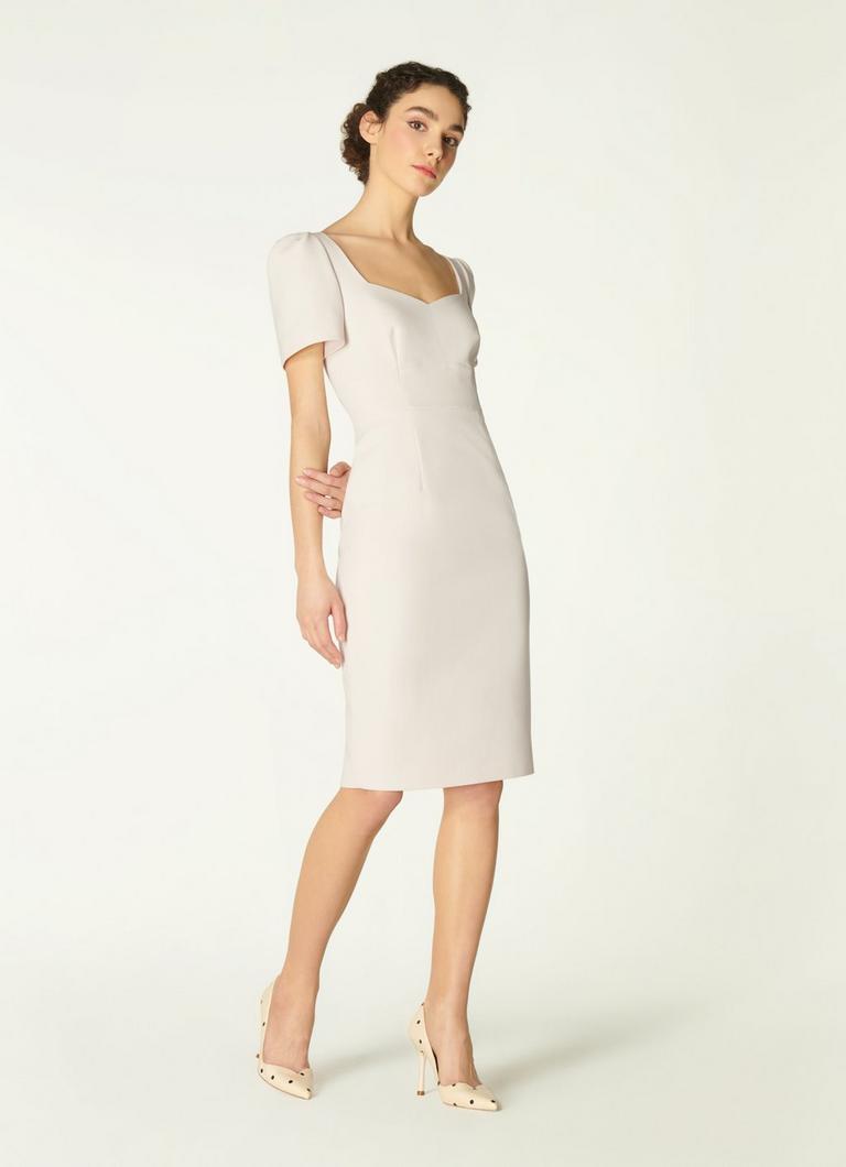 Cream shift dress uk online
