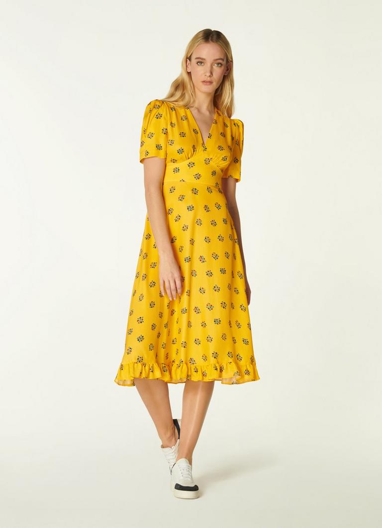 Lk bennett yellow deals dress