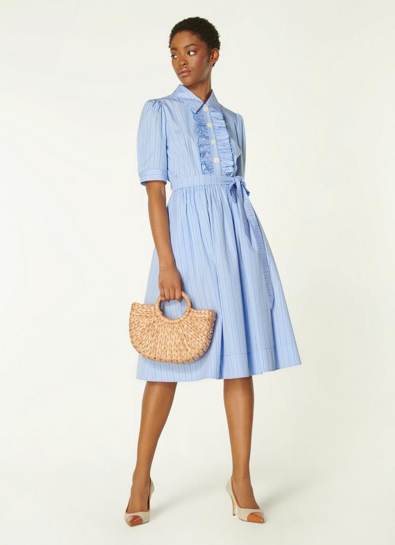 Striped cotton dress best sale