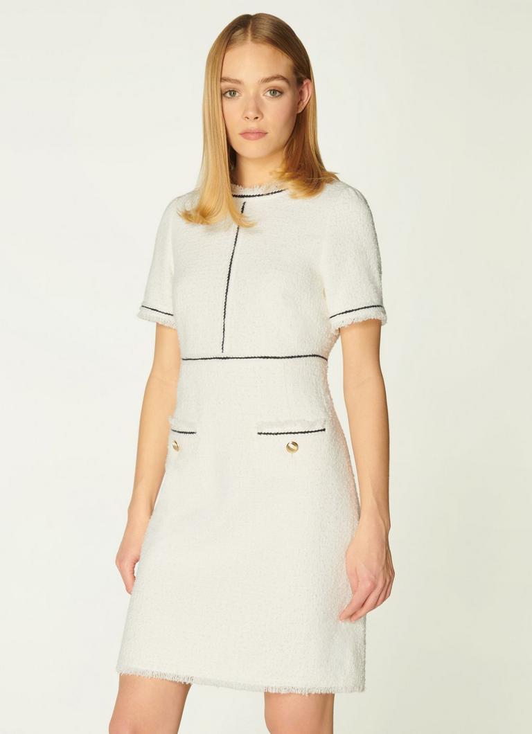 Mercer Cream Tweed Shift Dress | Clothing | L.K.Bennett Mercer Cream Tweed Shift Dress | Clothing | L.K.Bennett