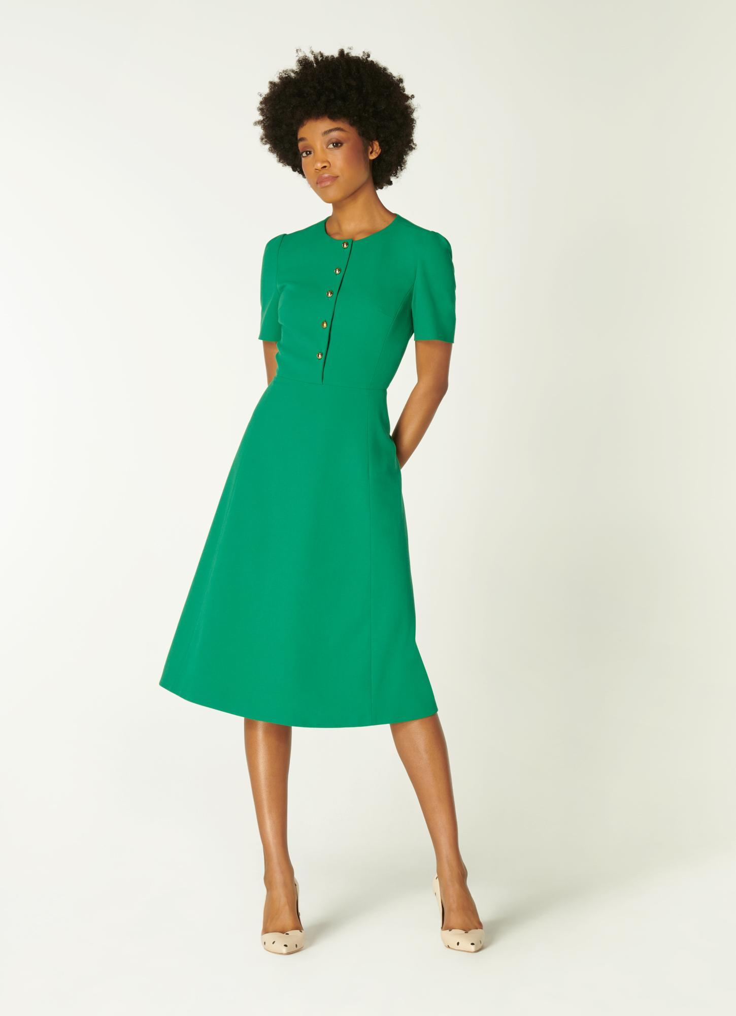 Lk bennett shop roe green dress