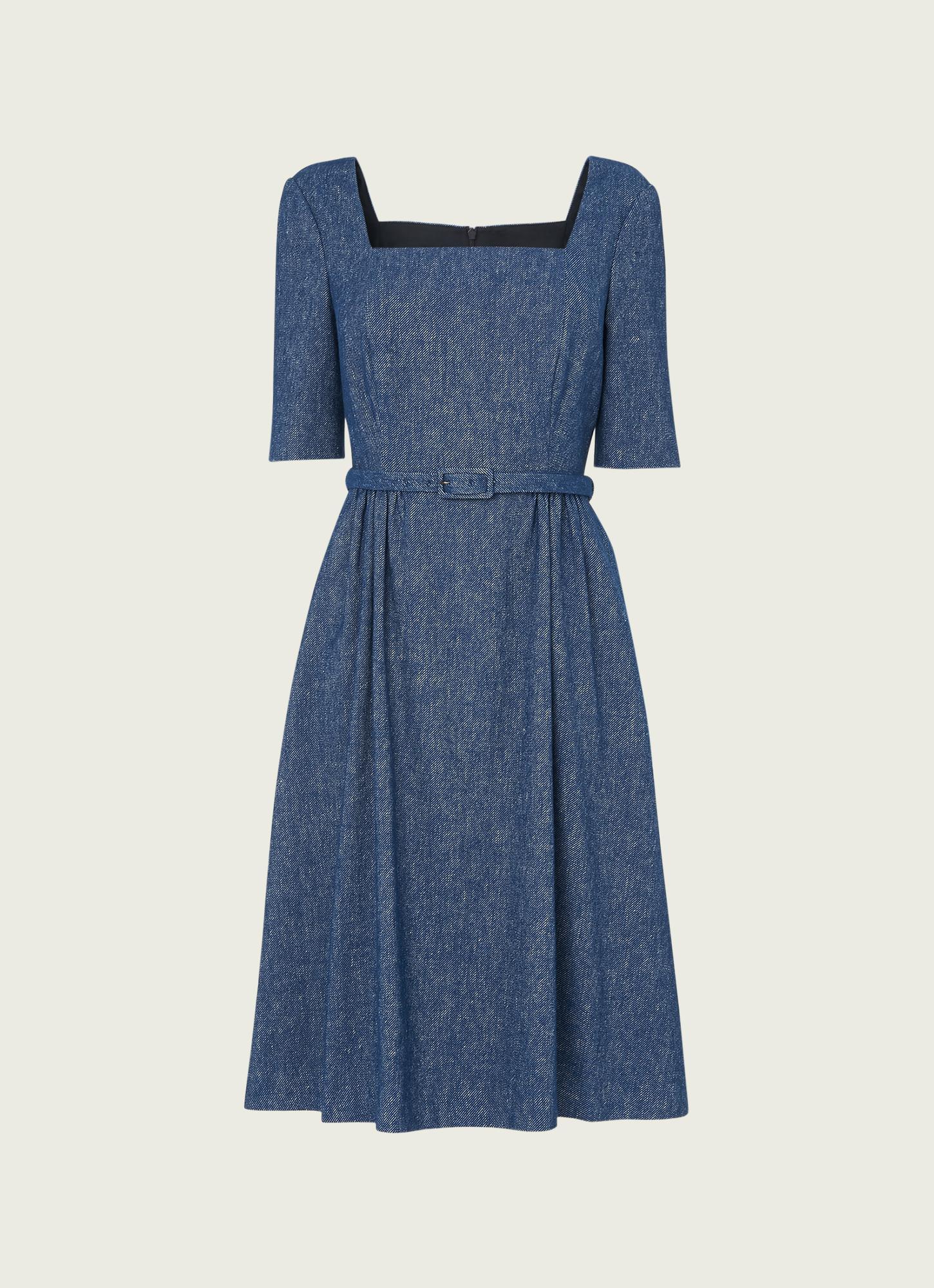 Wilson Denim Linen Dress|Clothing|L.K.Bennett