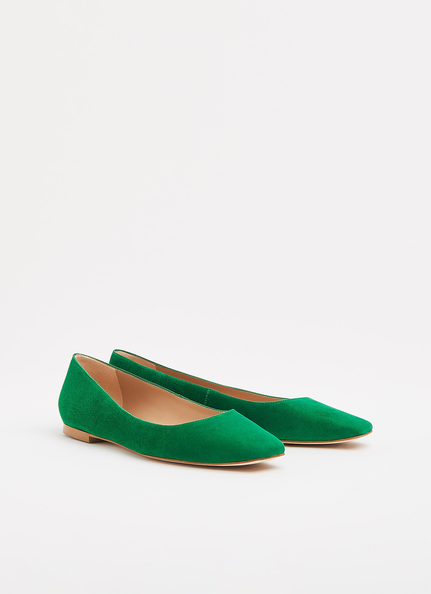 Sandals Lk Bennett Green Suede Shoes LK Bennett Fern Closed Courts