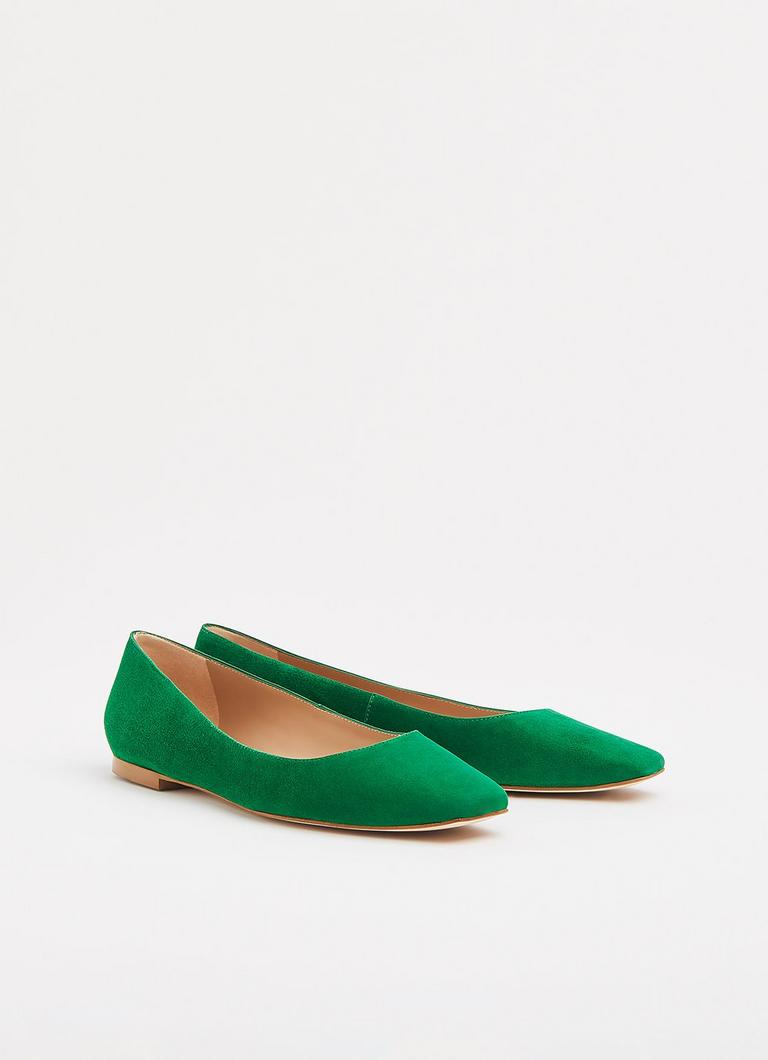 Mint green 2025 flat shoes