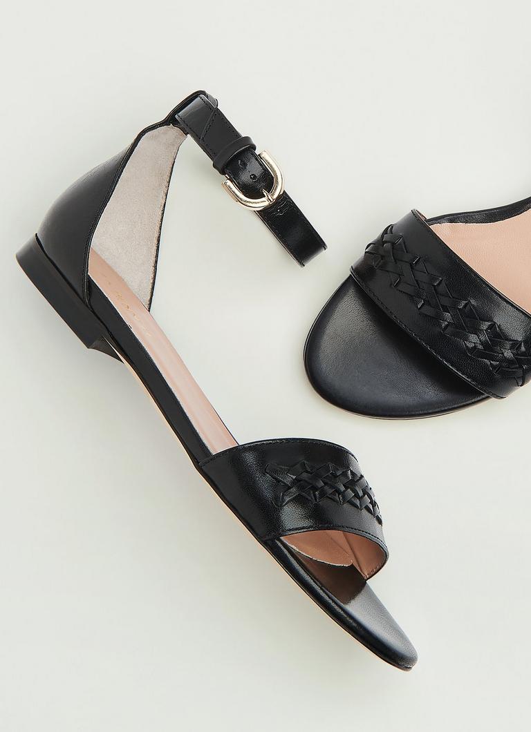 Rebecca minkoff kaley 2024 metallic leather sandal