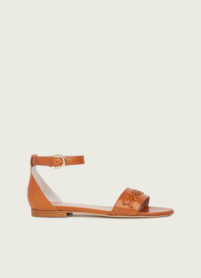 Lk bennett 2025 tan sandals