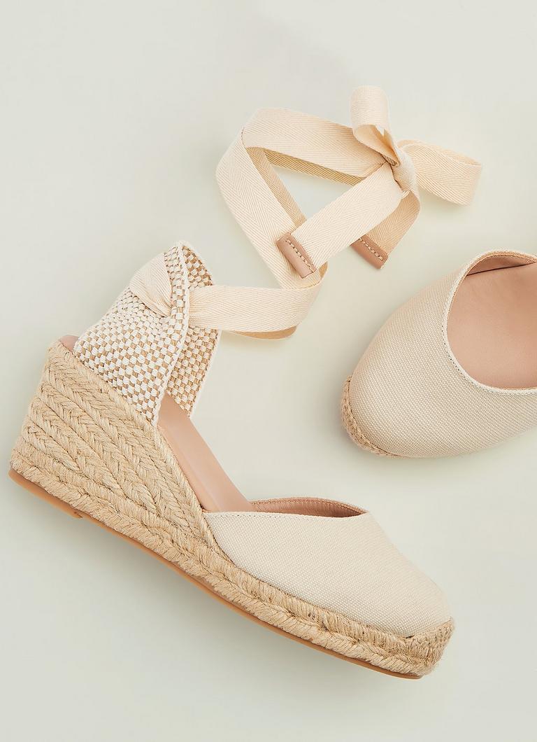 Maureen Espadrille Wedges With Ties LK Bennett