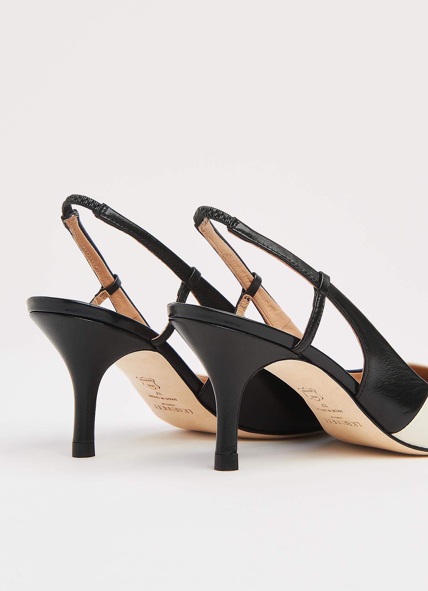 Hayes Monochrome Leather Slingbacks | Shoes | L.K.Bennett