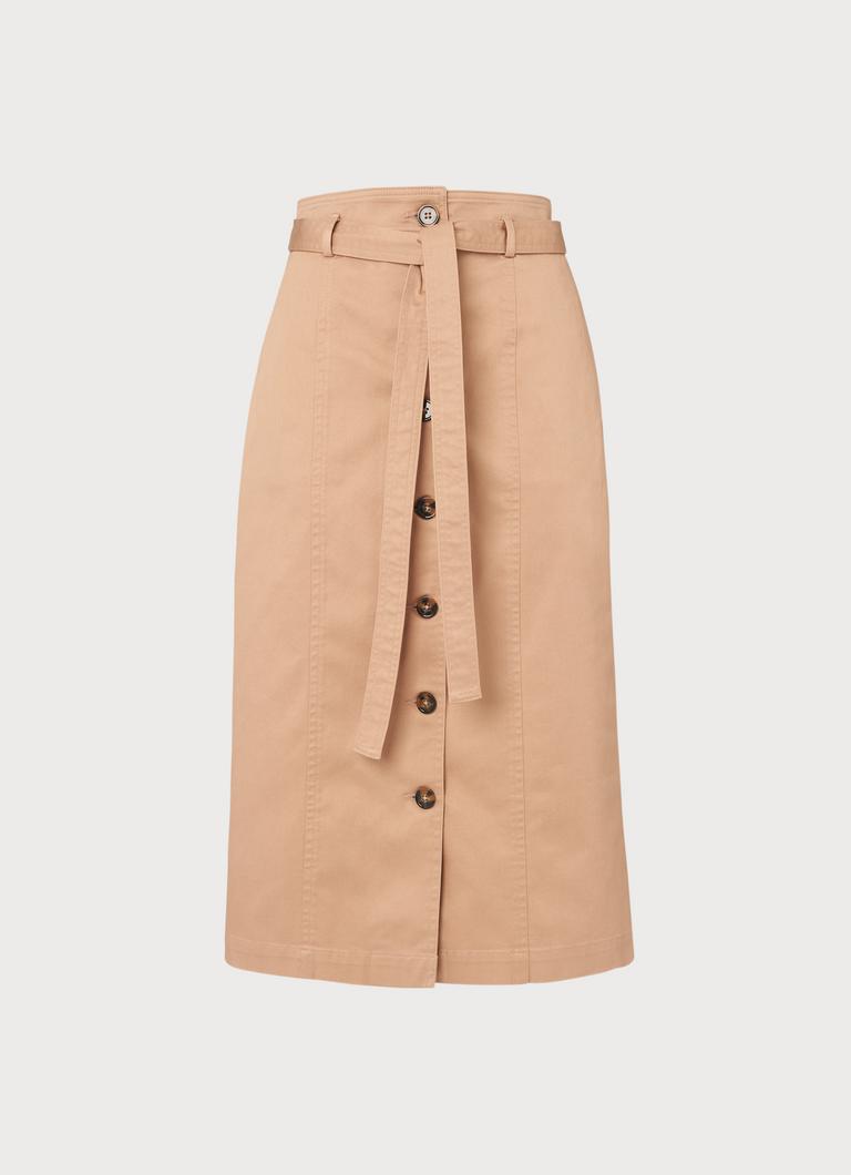 Beige cotton skirt uk clearance