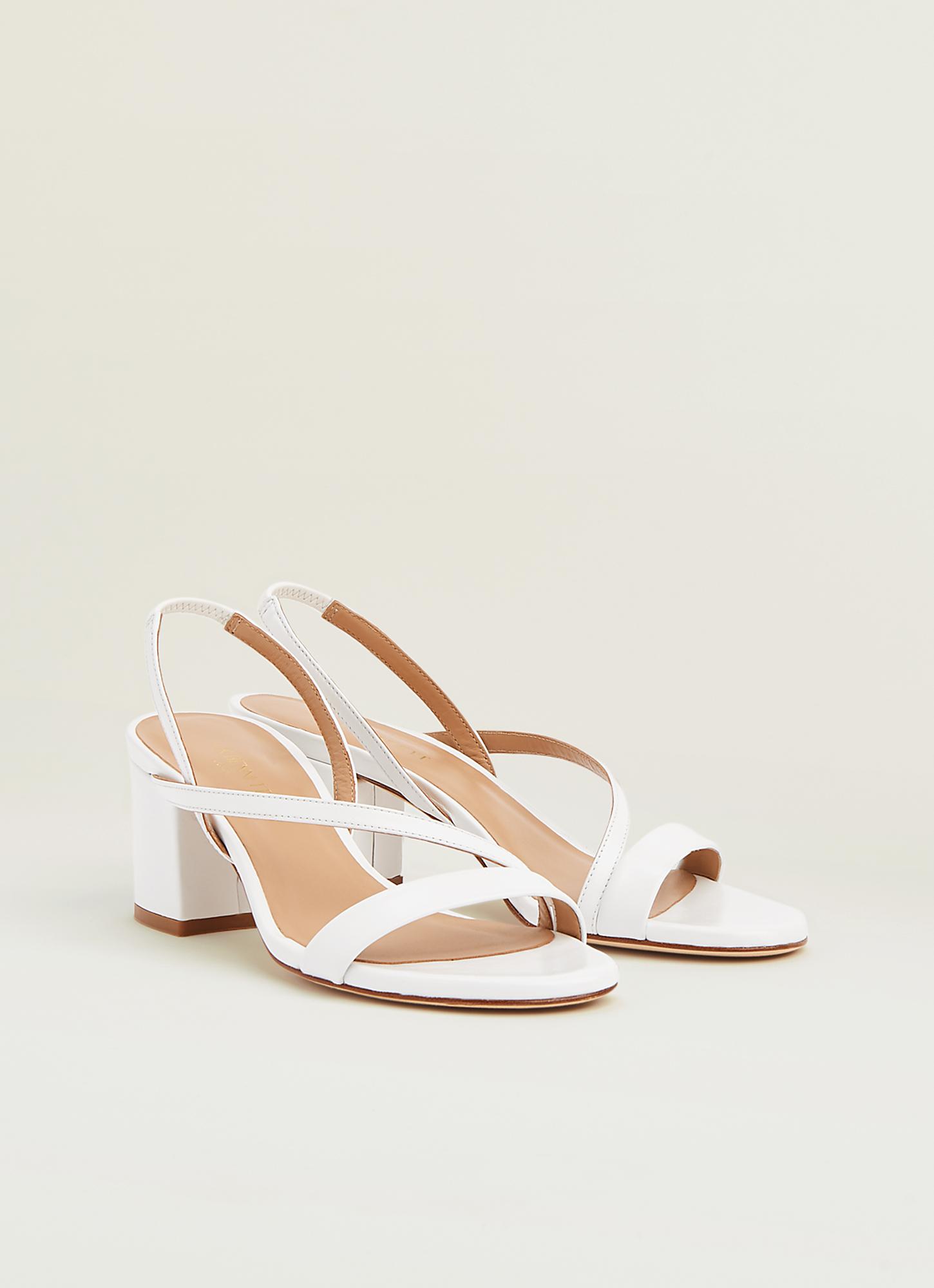 heels sandals white