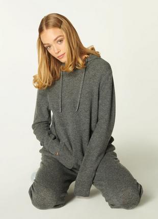 Smith Grey Cashmere Hooded Top