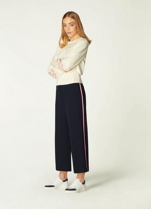 Luciana Navy Wide Leg Trousers