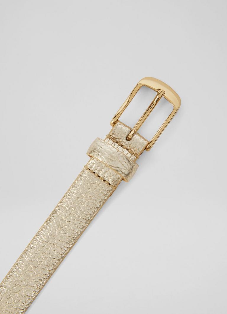 Gunders Gold Leather Belt Sale Collections L.K.Bennett London