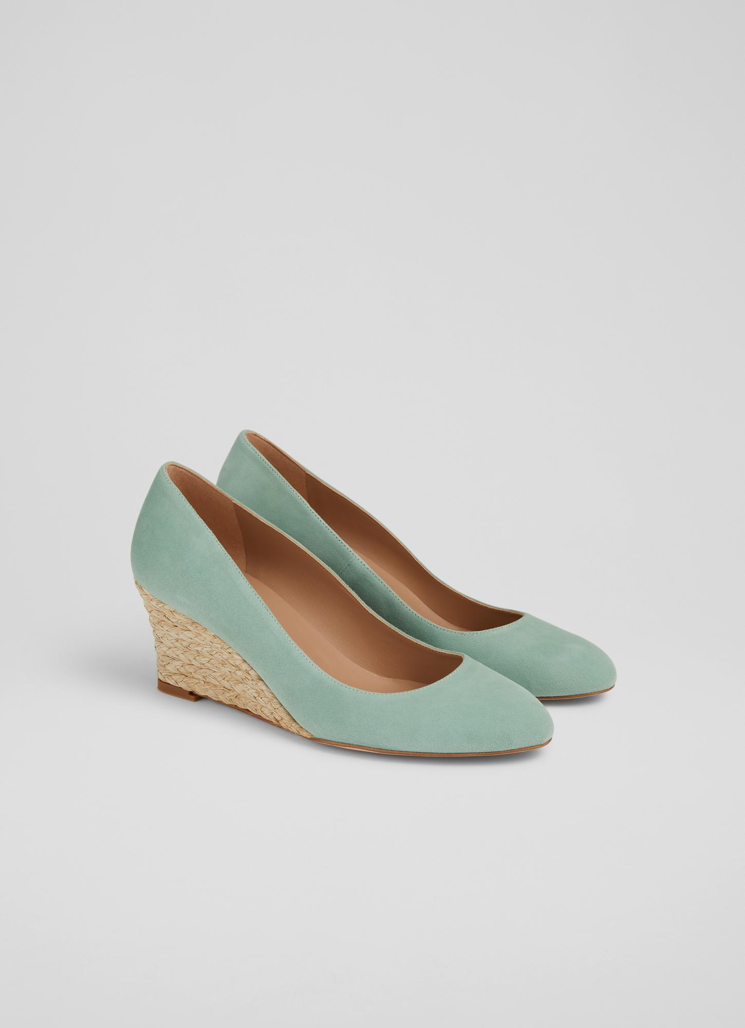 【LK BENNETT】日本未入荷！EEVI SUEDE ESPADRILLE WEDGES Eevi Black Suede Courts | Shoes | L.K.Bennett