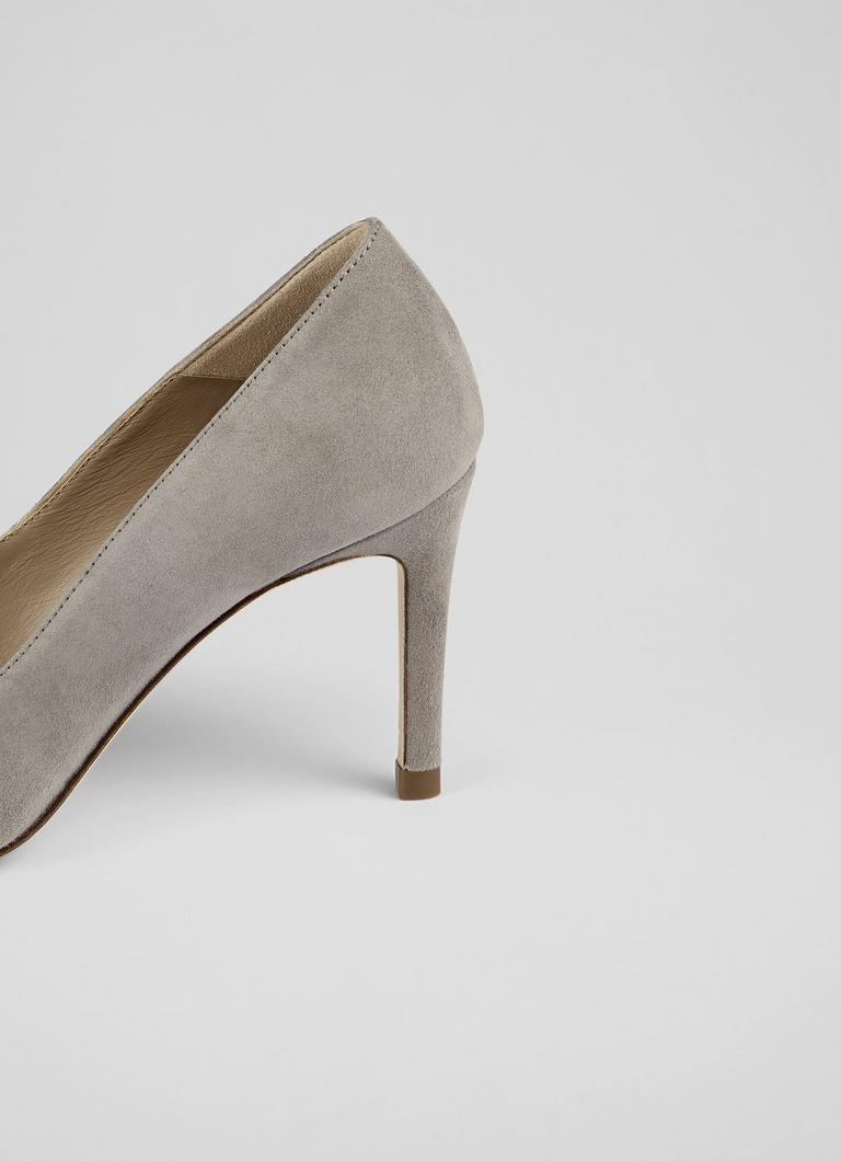 Pale grey court shoes uk Clearance