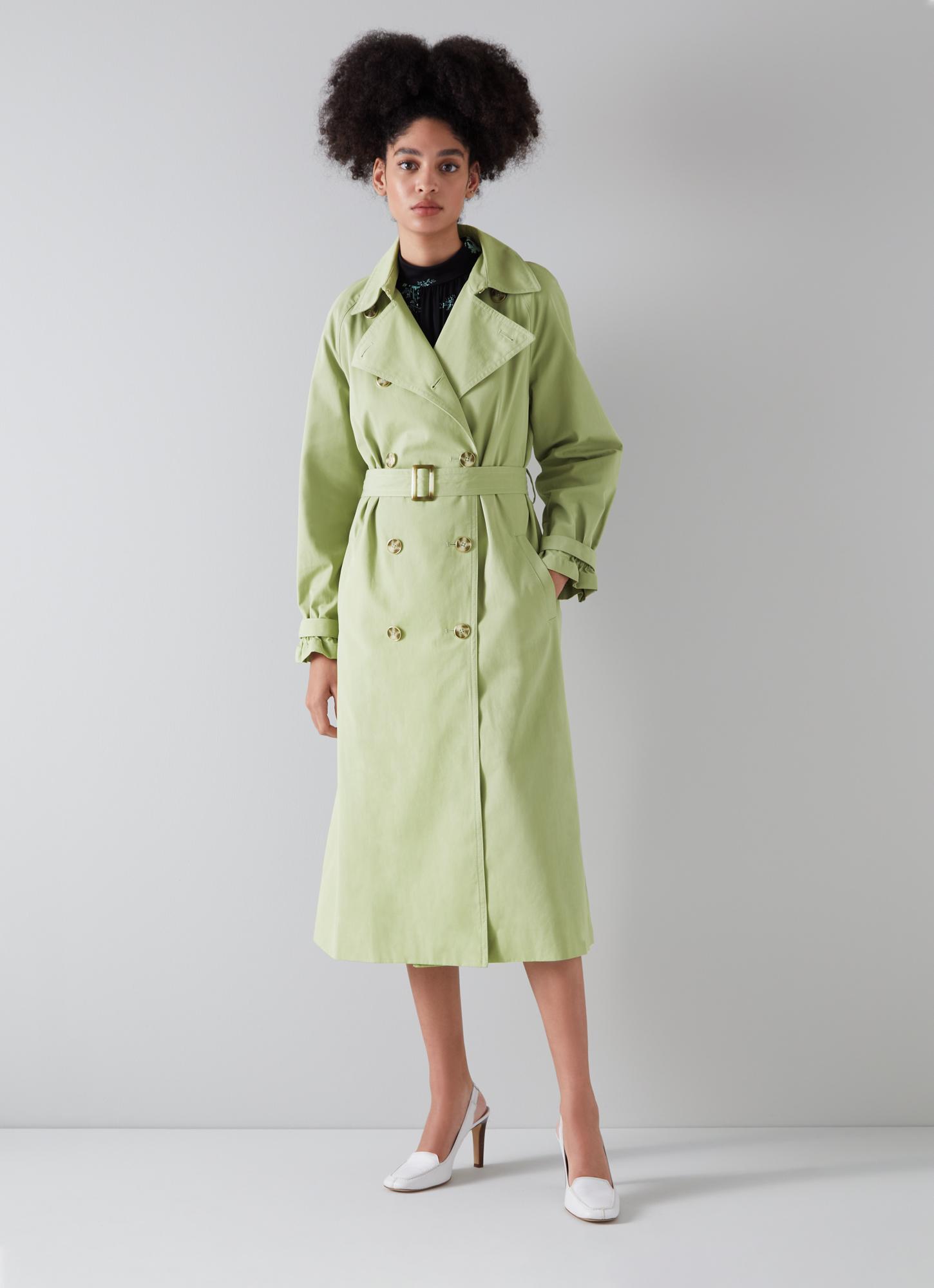 lk bennett green coat