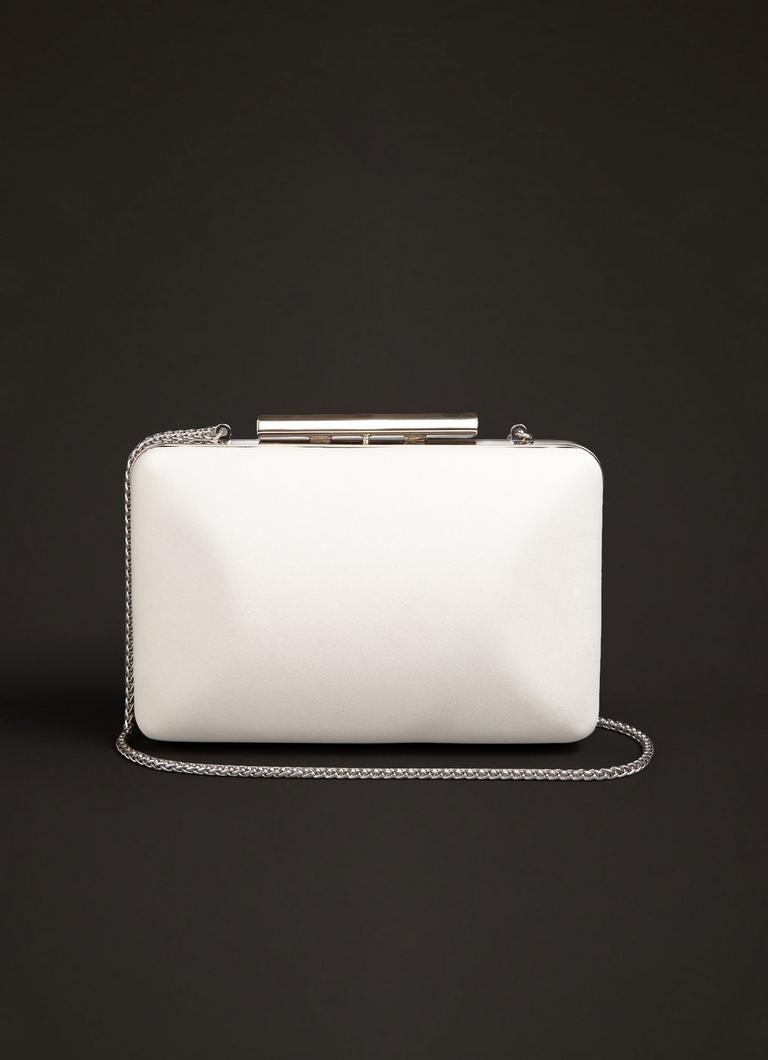 Dotty Ivory Satin Wedding Clutch Bag blackfriday L.K.Bennett London