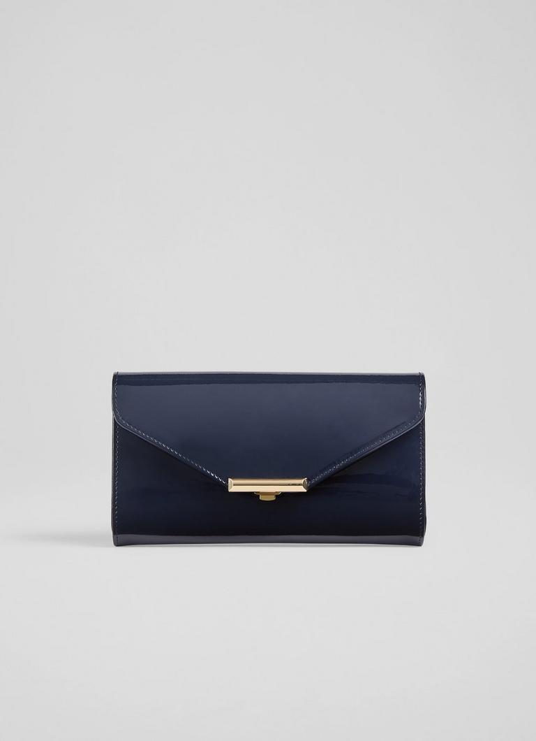 Cheap navy top clutch bag