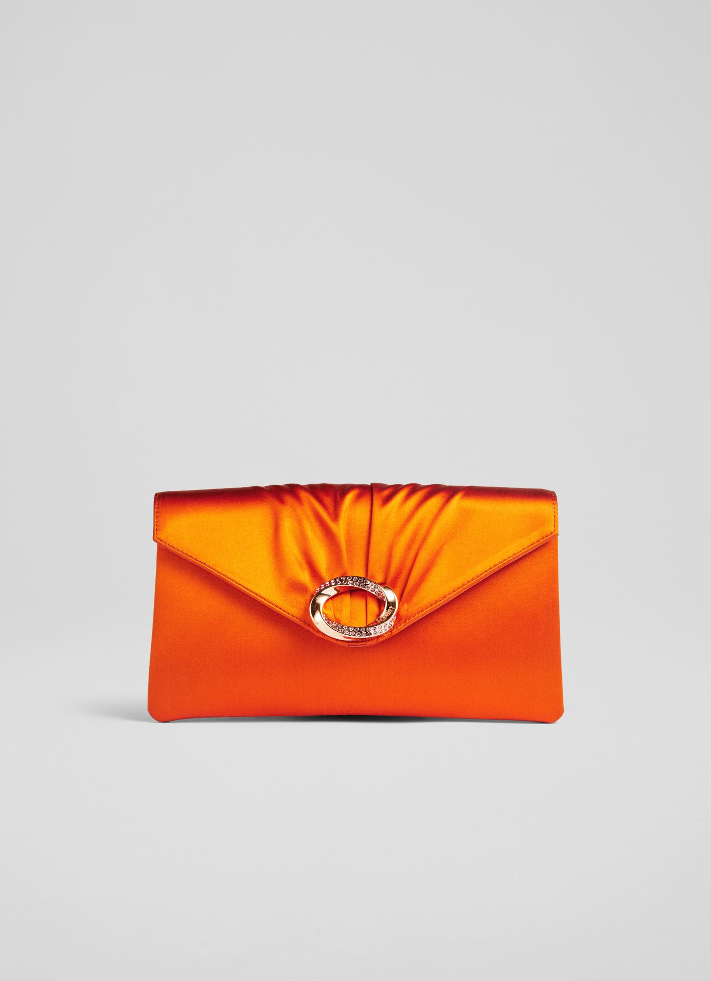Beautiful burnt orange clutch purse. NWT, croc embossed with gold trim | Orange  clutches, Clutch purse, Gold trim