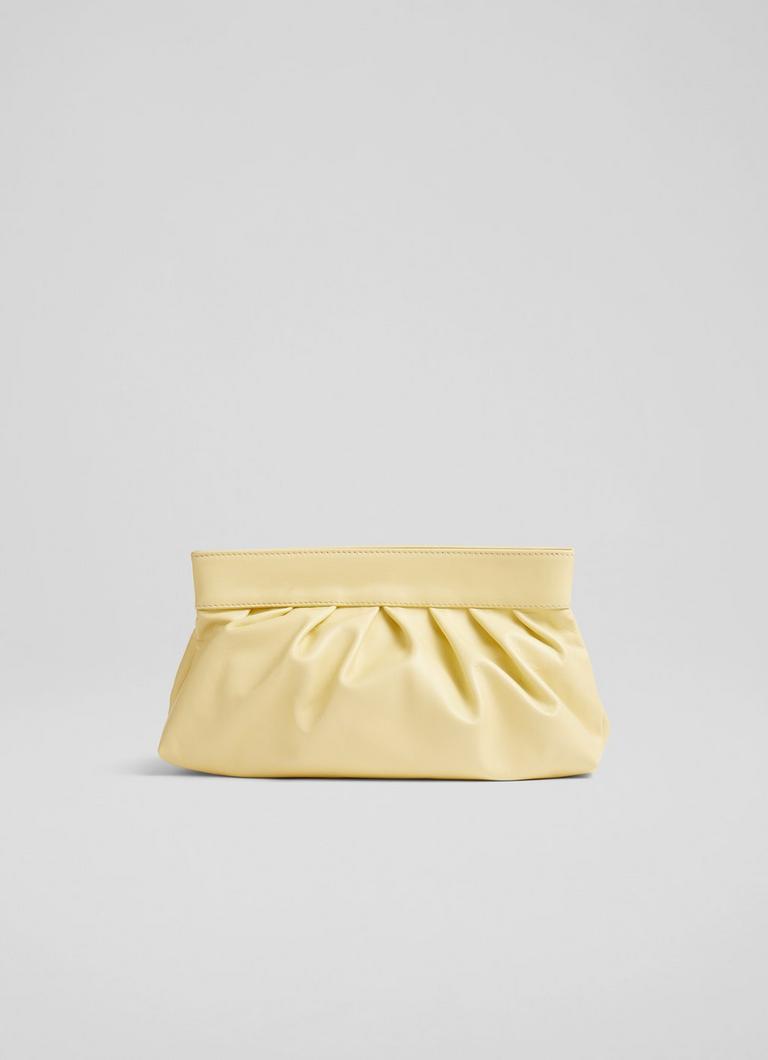 Small Abbie Yellow Clutch L.K.Bennett London