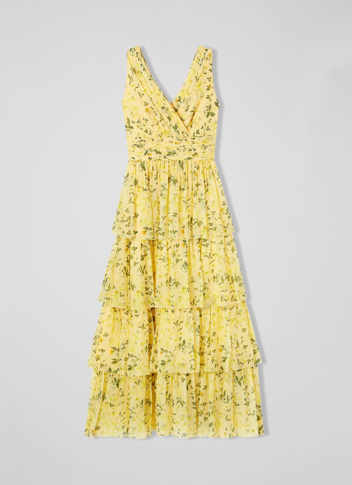 lk bennett yellow floral dress