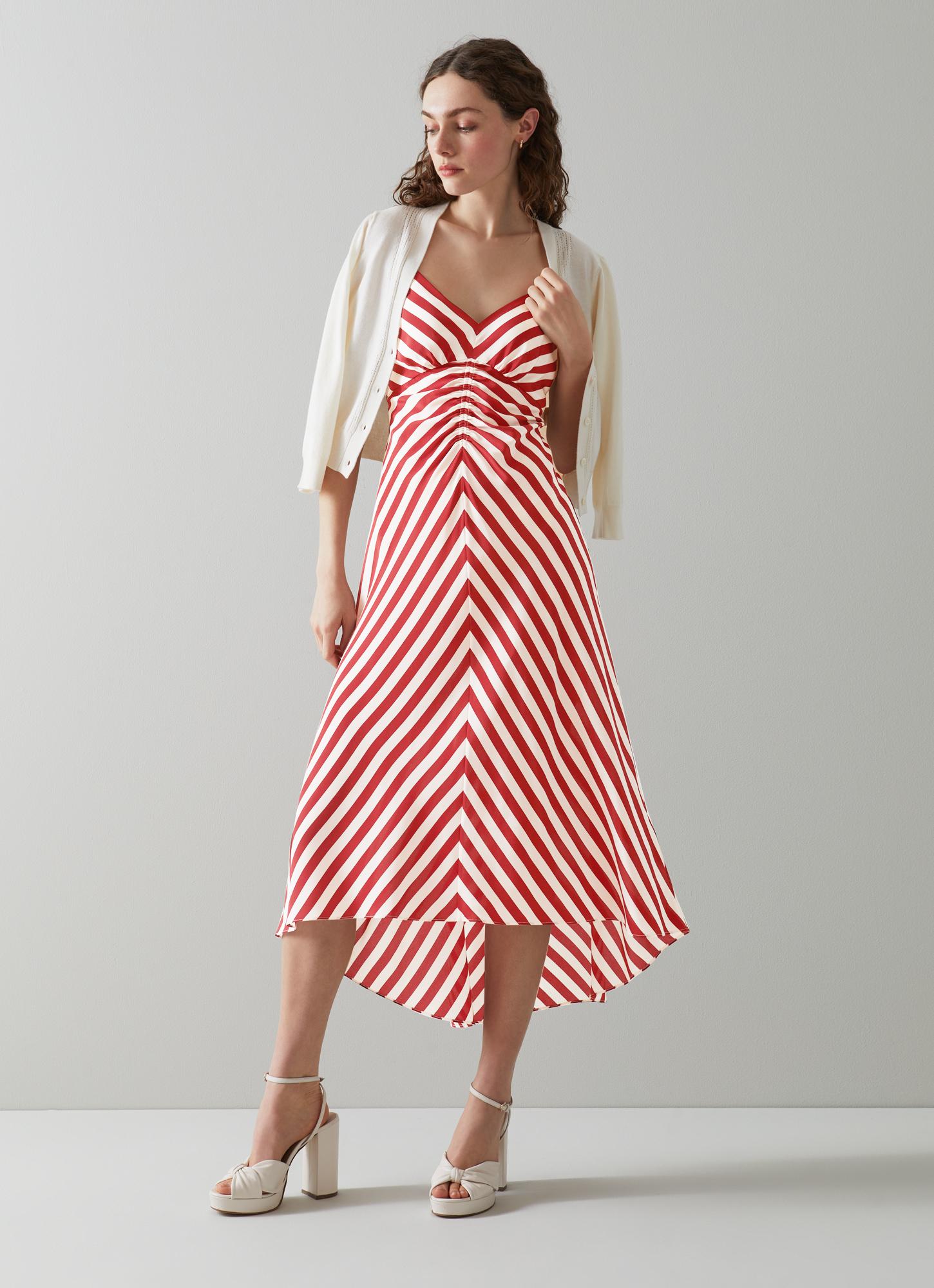 lk bennett striped dress