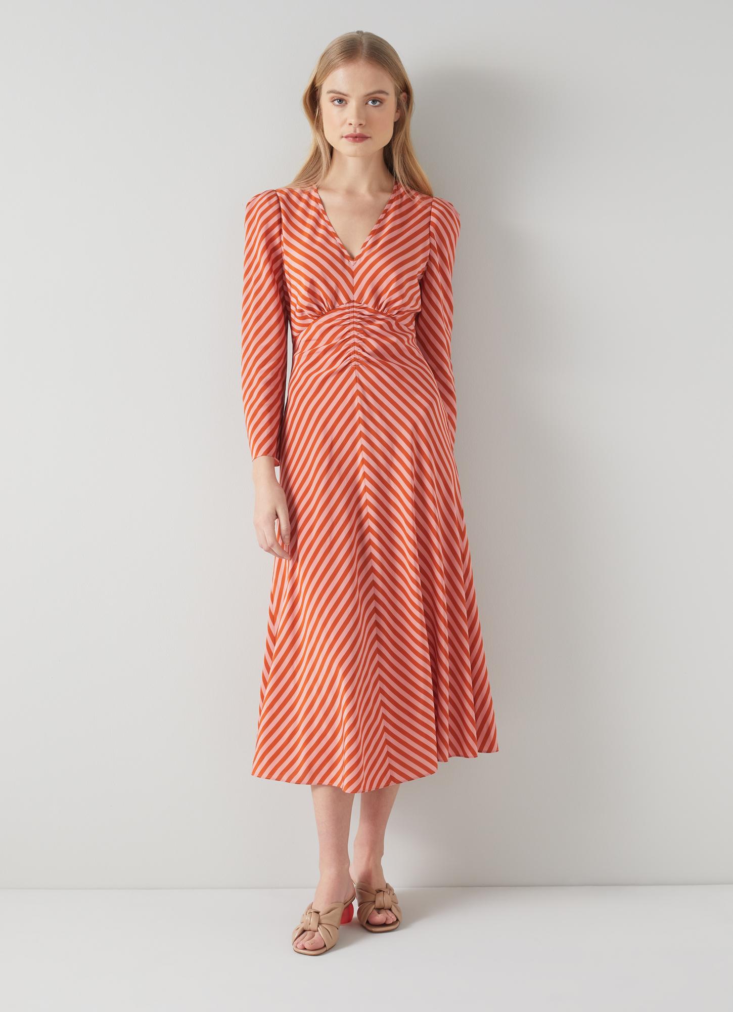 lk bennett striped dress